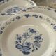 3 bowls and 5 blue plates