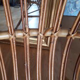 Rattan armchair of the years 60