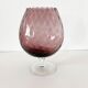 Purple Italian blown glass vase Empoli 1960