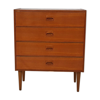 Mid-century teak chest of drawers, the Netherlands 1960’s