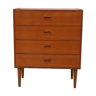 Mid-century teak chest of drawers, the Netherlands 1960’s