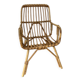 Rattan children's armchair