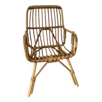 Rattan children's armchair
