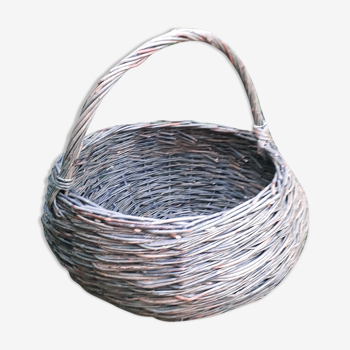 Panier d'osier rond