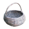 Round wicker basket