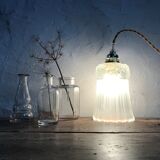 Art Deco-style glass hanging lamp