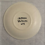 Plates and dish signed by Roger Capron, Vallauris.