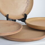 Assiettes plates en grès
