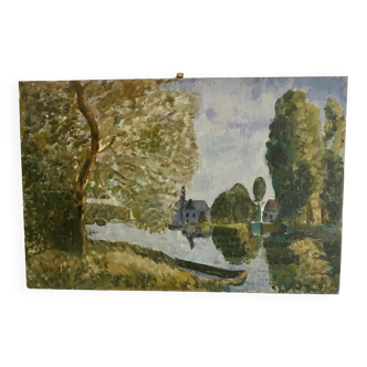 Oil painting on canvas