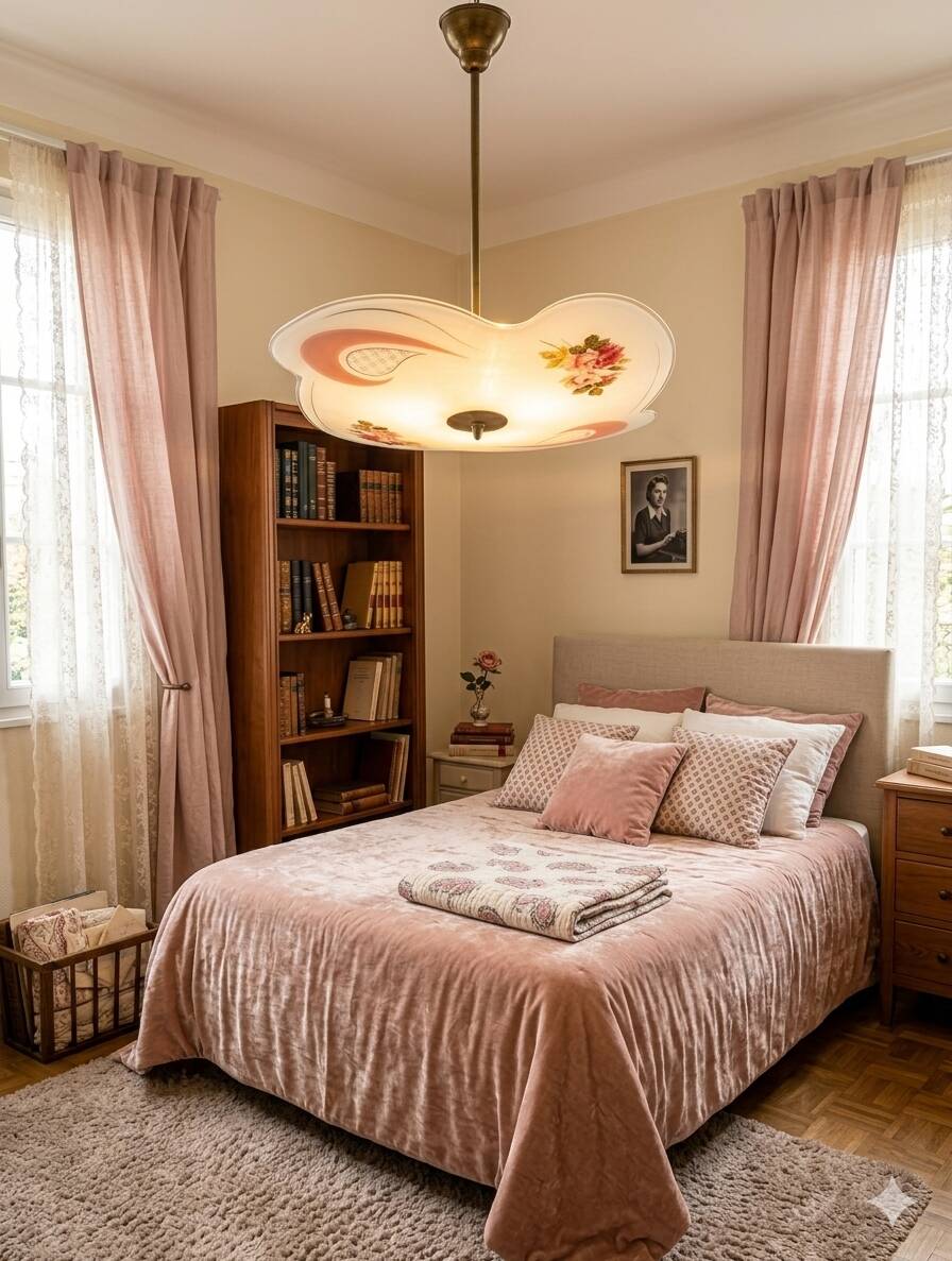 Suspension Mid-Century, Rhodoid, Free Form, Italy, 1950s