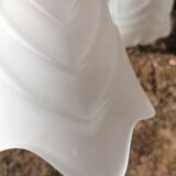 Set of 3 Art Deco tulip hanging lamps