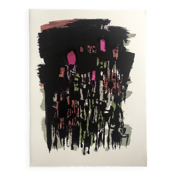 Alfred MANESSIER, Capharnaüm, 1978. Lithographie originale