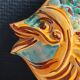 Vintage Ceramic Wall Decorative Fish - Mediterranean Style Decoration