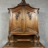 Louis XV two-body walnut sideboard circa 1850