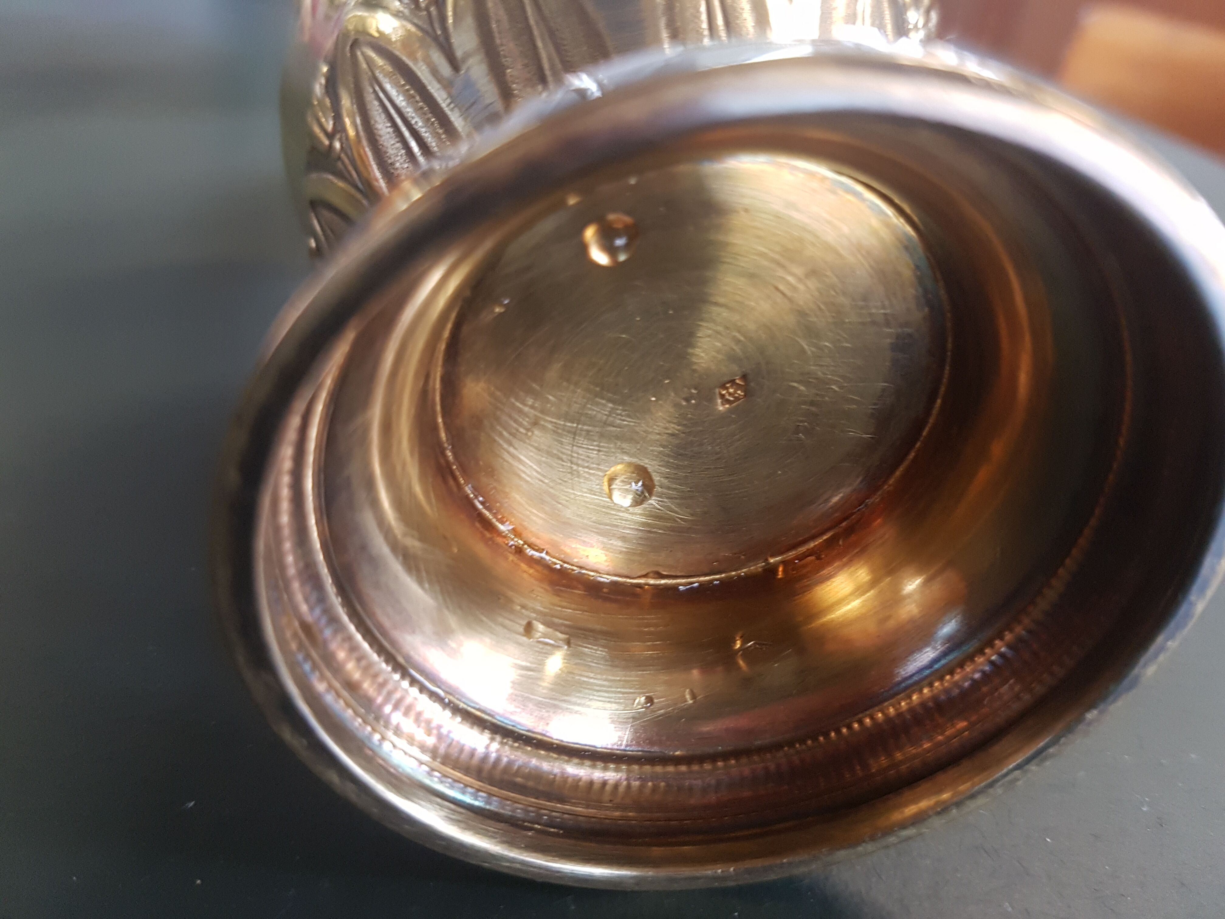 Tea and coffee set in vermeil and ivory