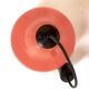 Opaline orange suspension Peill & Putzler 1970s Diameter 23.5 cm