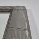 Vintage postmodern metall grid wall mirror