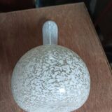 Blown glass pot vase clichy white soliflore dpc 1123416