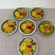 Service assiettes en céramique italienne signé Desimone Italy decor poisson années 60 vintage