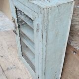 Old Art Deco wall display case in Burmese teak