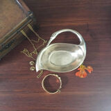 Vide-poche statuette en laiton vintage