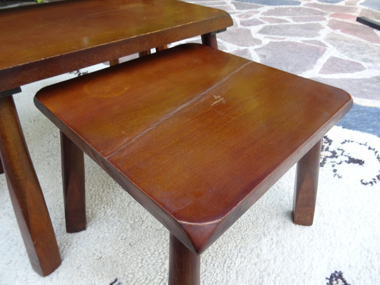 Brutalist nesting tables