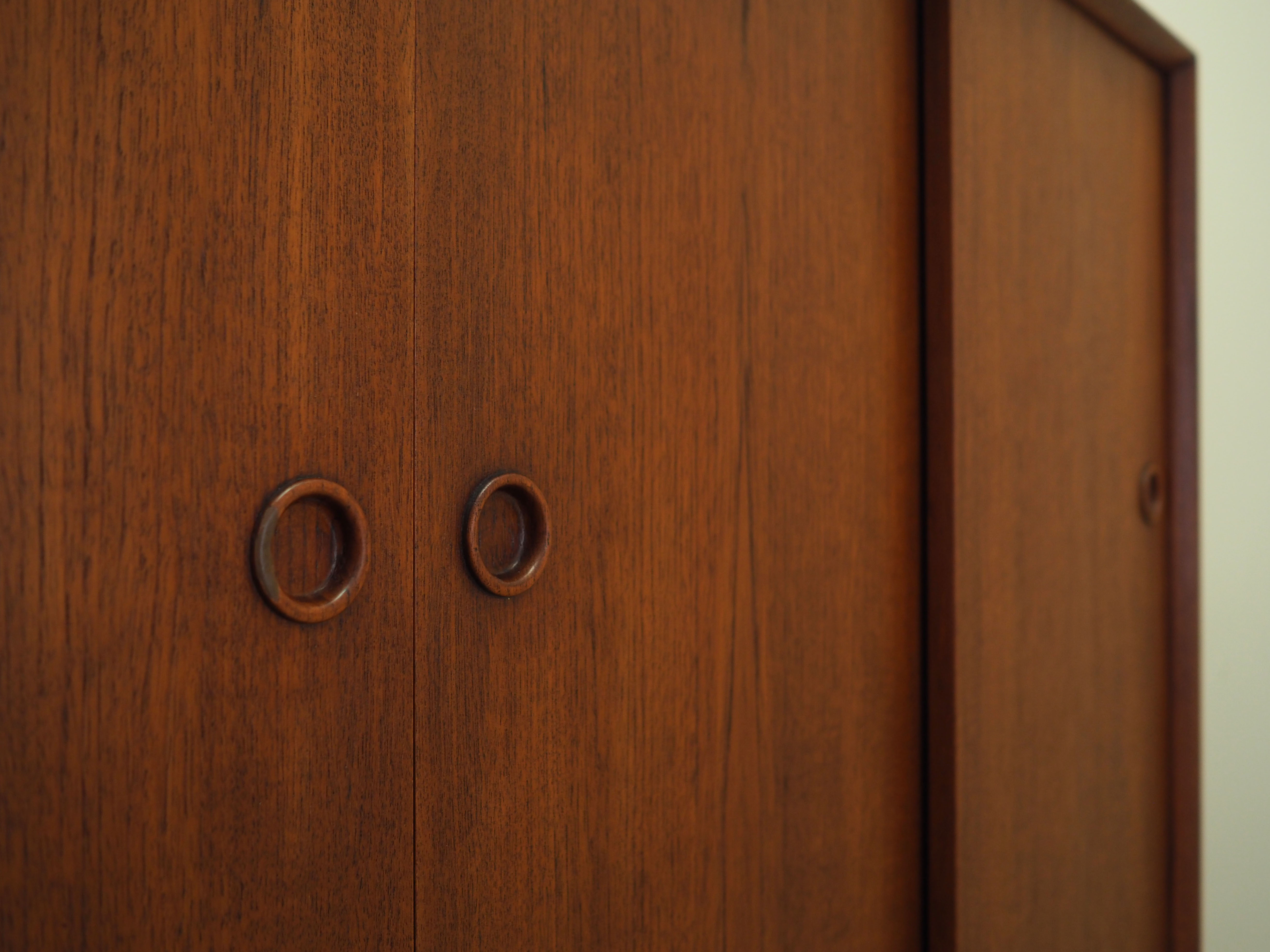 Enfilade en teck, design danois, années 1960, Danemark