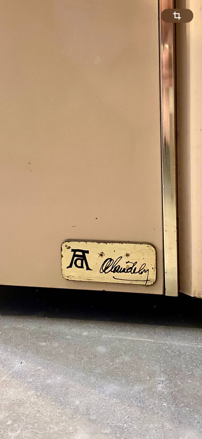 Console signée Alain Delon pour Maison Jansen, 1970