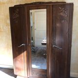 Armoire bois brut