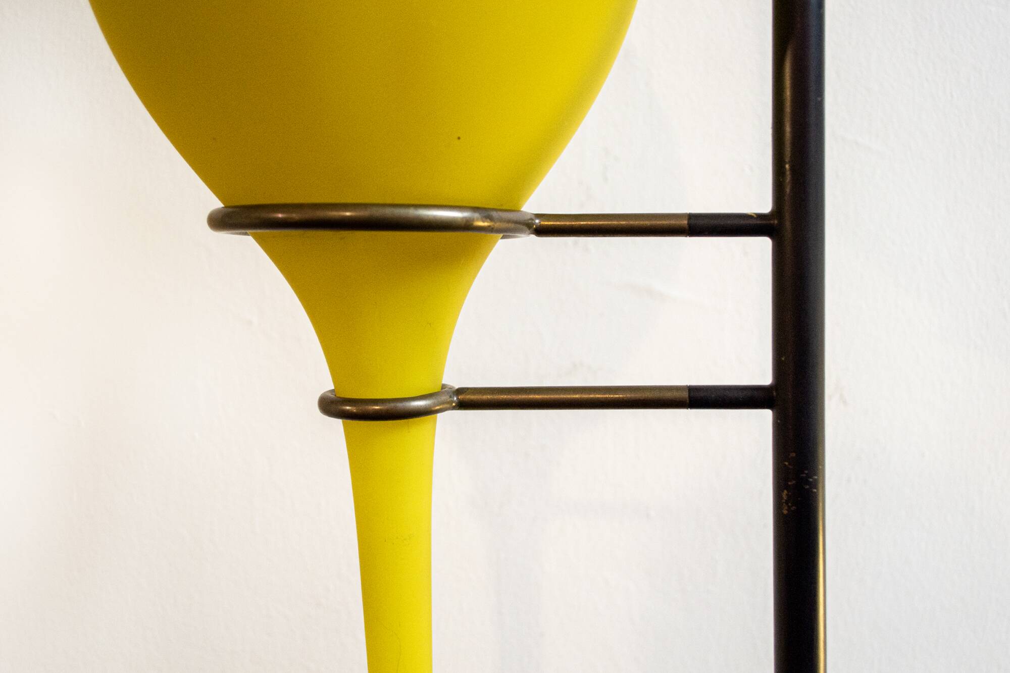 Vintage Italian Yellow Lamp from Stilnovo, 1950s