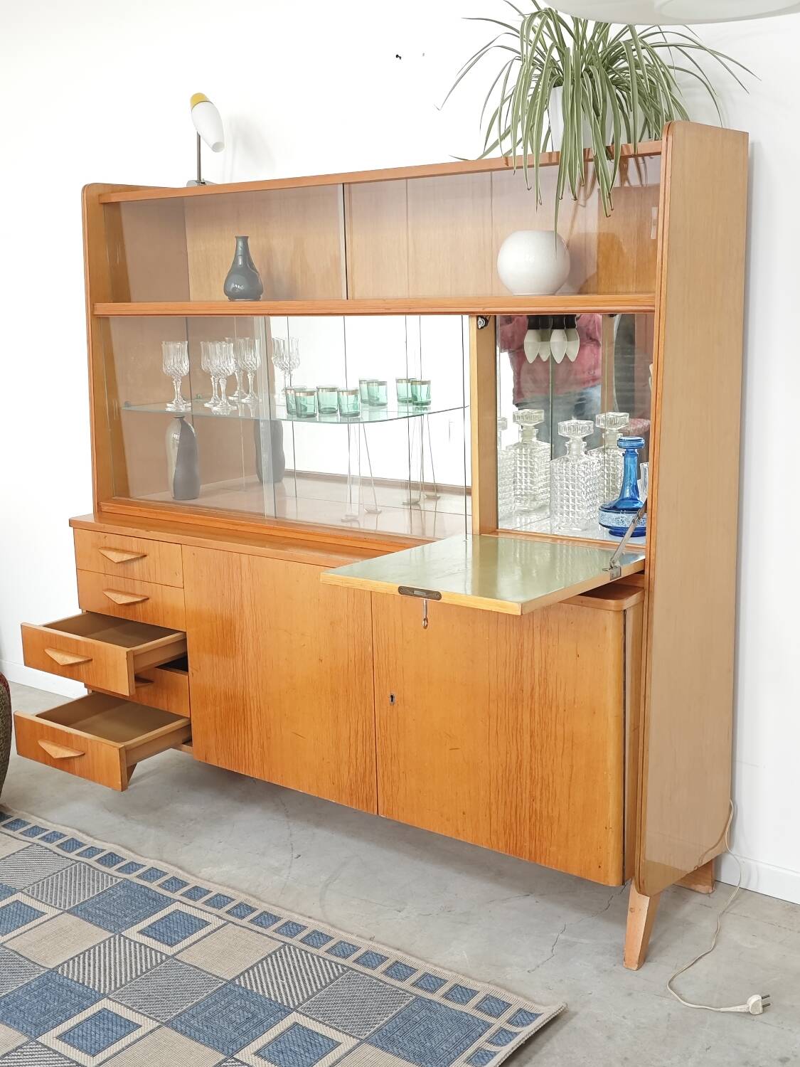 Vintage Czech display cabinet by Frantisek Jirak for Tatra 1960
