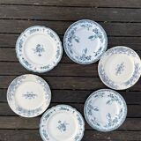 Set of 6 mismatched iron earth flat plates