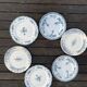 Set of 6 mismatched iron earth flat plates
