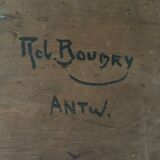 Painting signed Robert Boudry