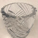 Carved crystal vase
