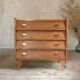 Vintage oak chest of drawers with 4 drawers
