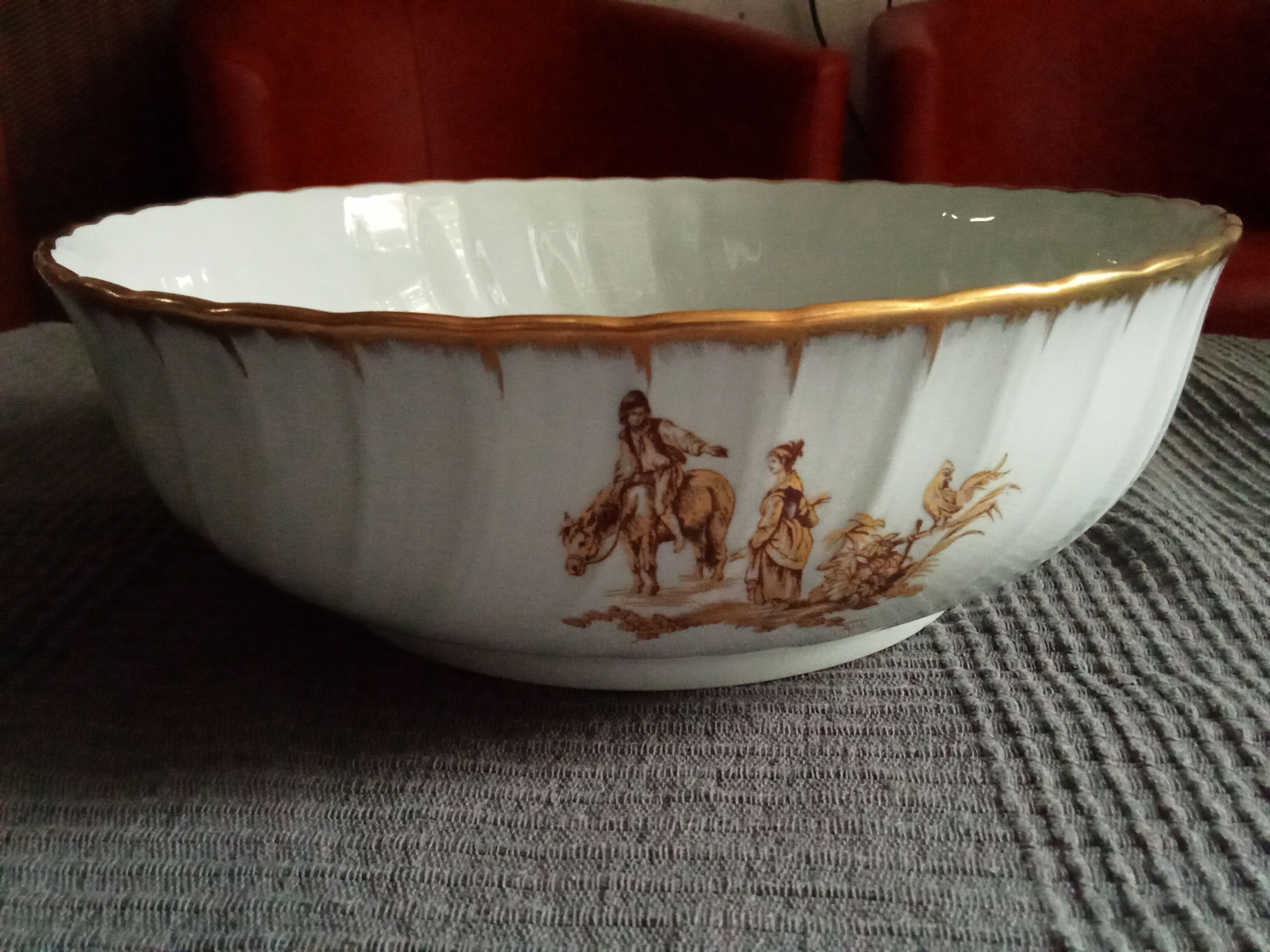 Limoges porcelain salad bowl