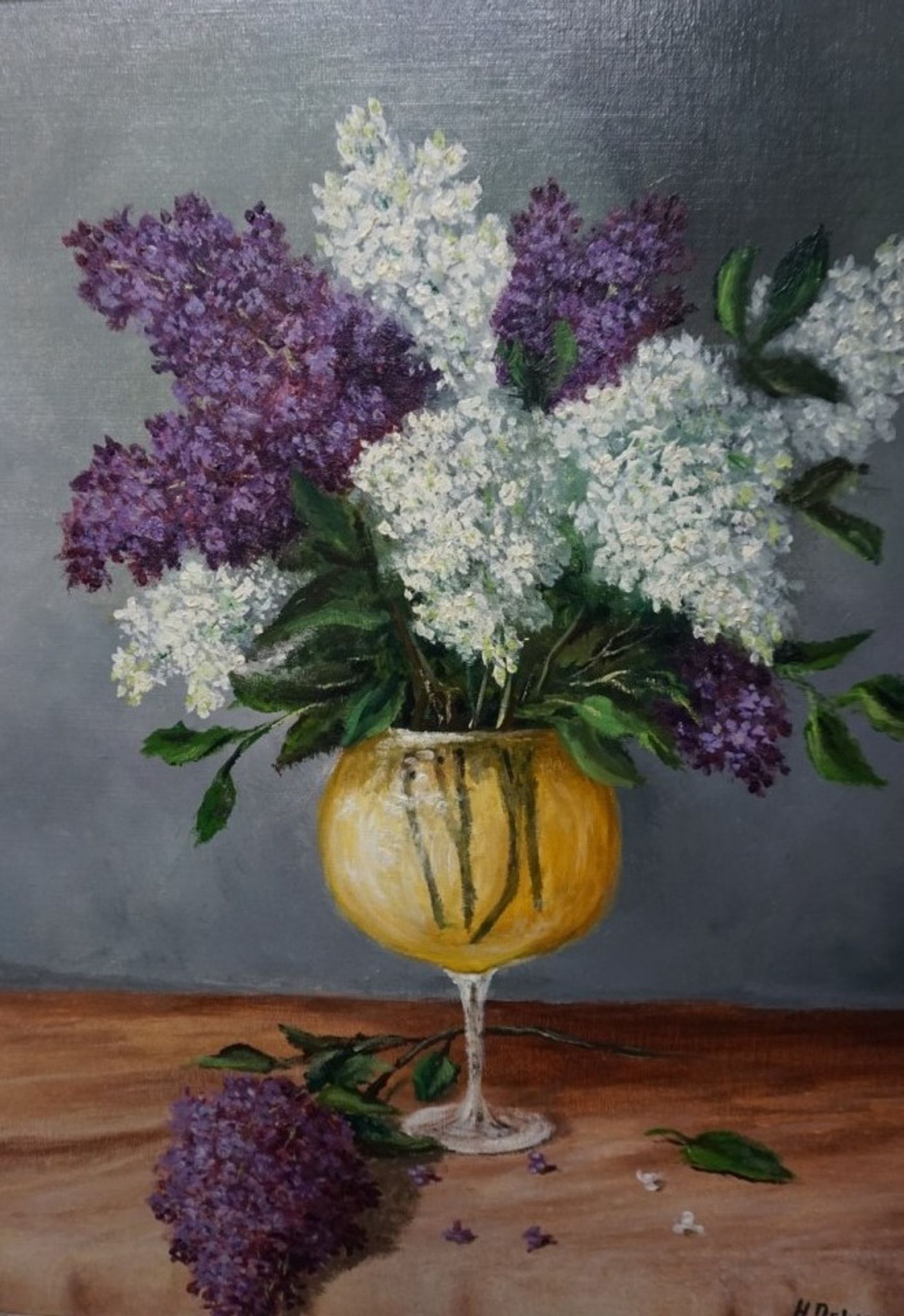 Table H. Delven "Still Life with Licas in a Vase".
