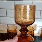 6 glasses with Biot stemmed