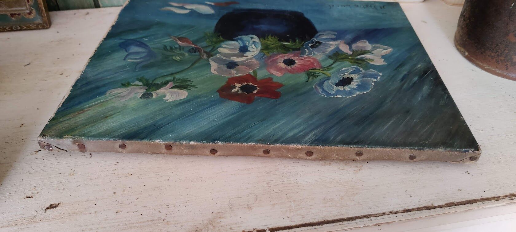 Painting on canvas by H. Fretin-Lunel