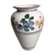 Vase old D. DINIS painted ceramics drawing flowers Decoration Vintage
