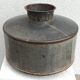 Old zinc pot