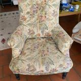 Chic bohemian floral armchair