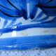 Gargoulette decor blue and white handicraft work in ceramic