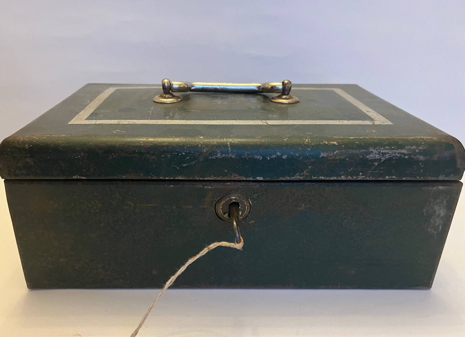 Old metal cash box