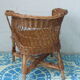 Child Chair basket woven Wicker vintage 1960