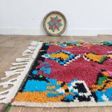 Handmade wool Berber rug 155 X 100 CM