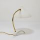 White brass desk or table lamp in the Louis Kalff style from the 1950s.