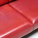 Johannes Andersen modern mid-century Danish canapé in rosewood and burgundy leather