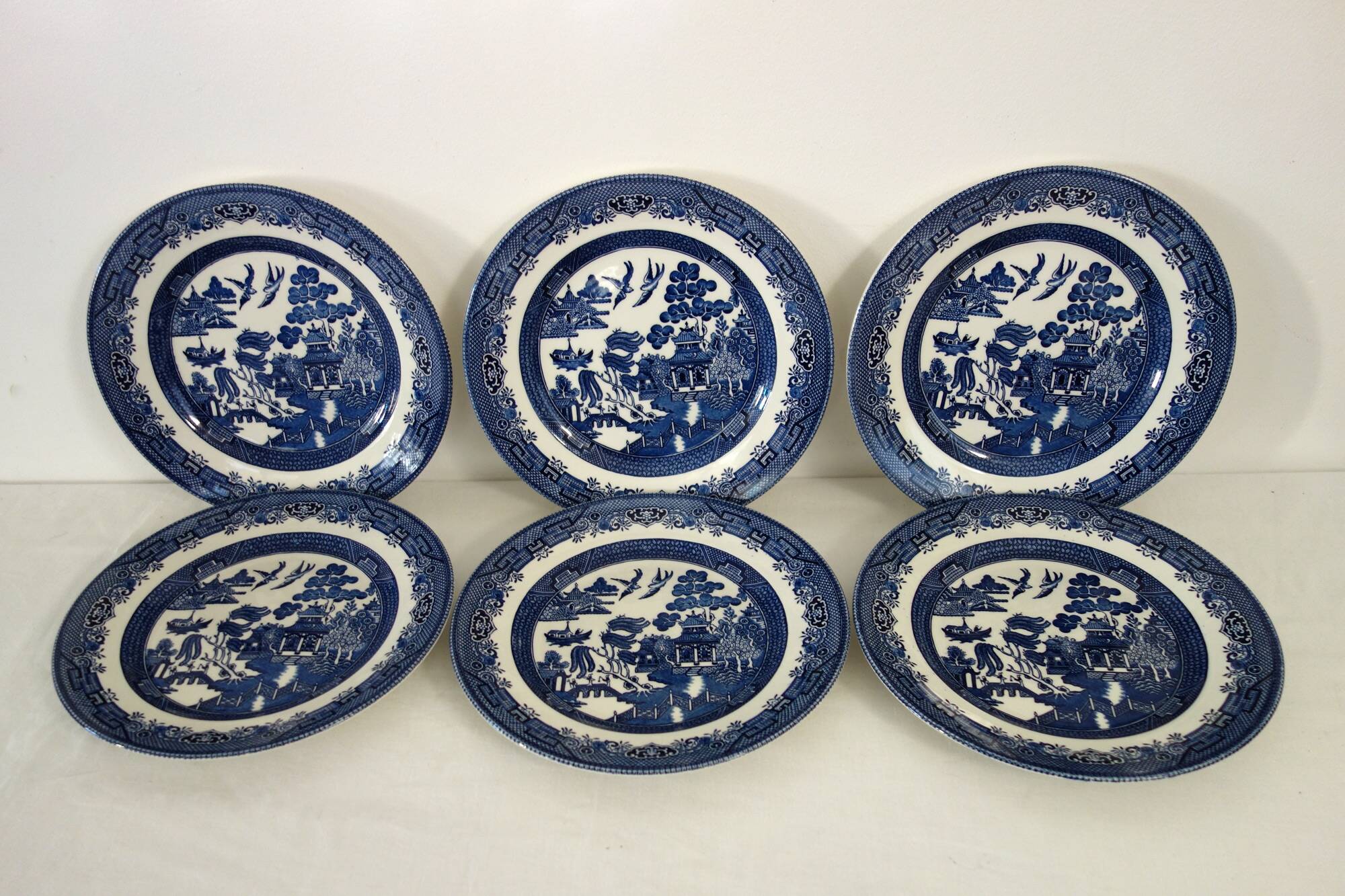 6 English plates